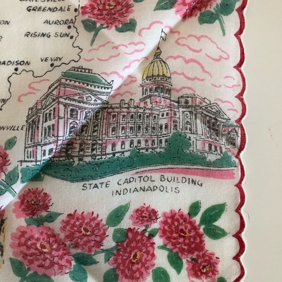 Vintage Ranshaw 1960’s Indiana Hankie - Picture 5 of 8